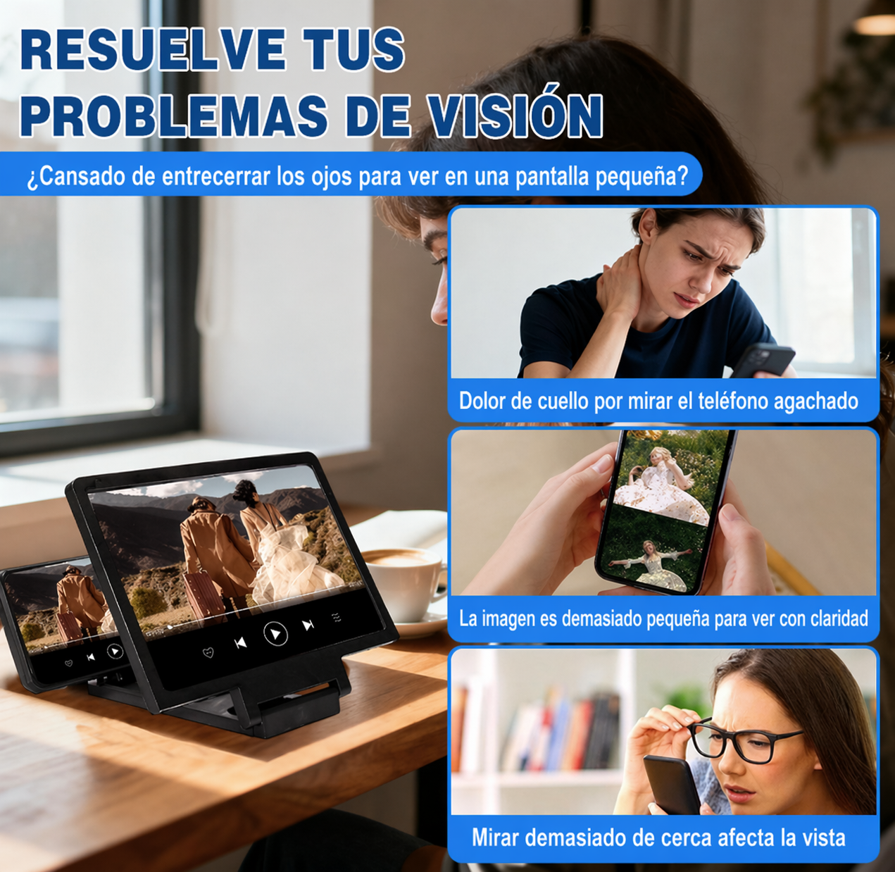Amplificador de Pantalla 3D HD